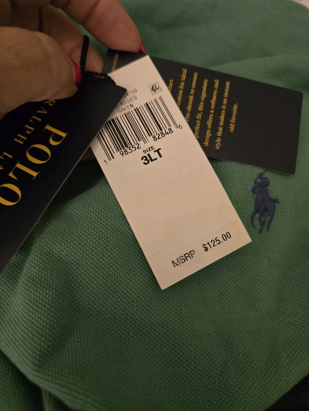 Ralph Lauren Polo Shirt ClassIc Fit Big And Tall NWT